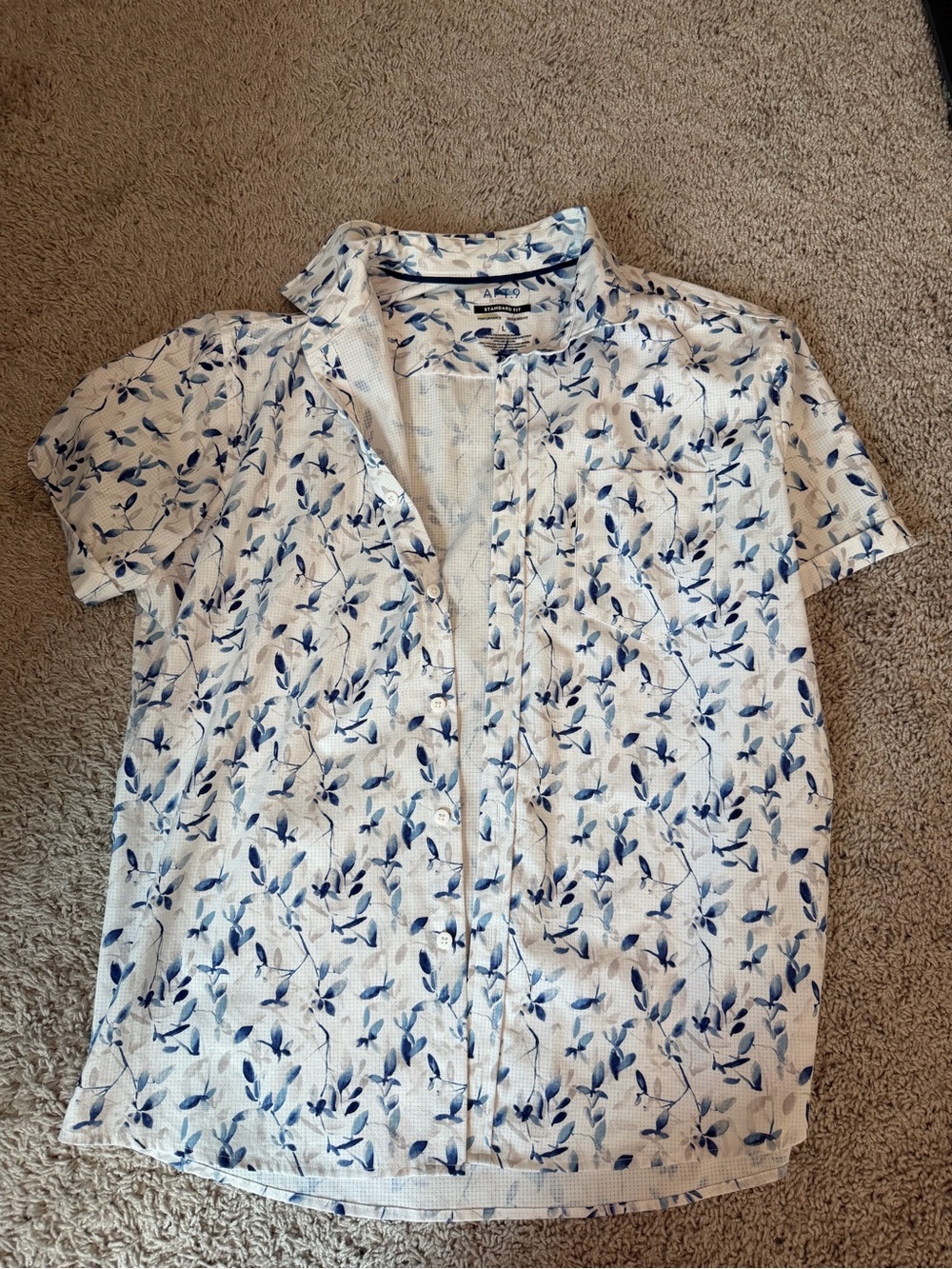 Men’s Apt 9 Performance Untucked Fit Print Short Sleeve Shirt